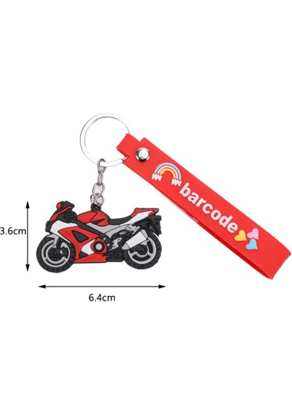 Theseul 3D Silikon Kauçuk Motosiklet Anahtarlık 5 Renk Seçeneği ile fiyatları