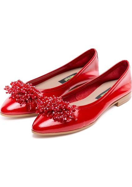 Hakiki Deri Taşlı Kadın Babet fiyatları