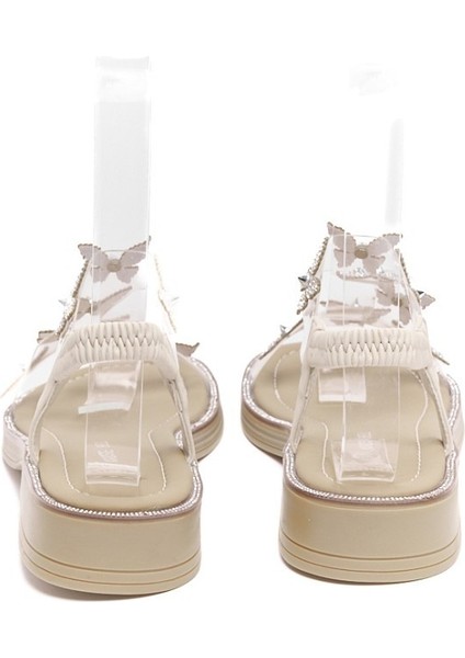 Taşlı Kelebek Aksesuarlı Kadın Sandalet fırsatları