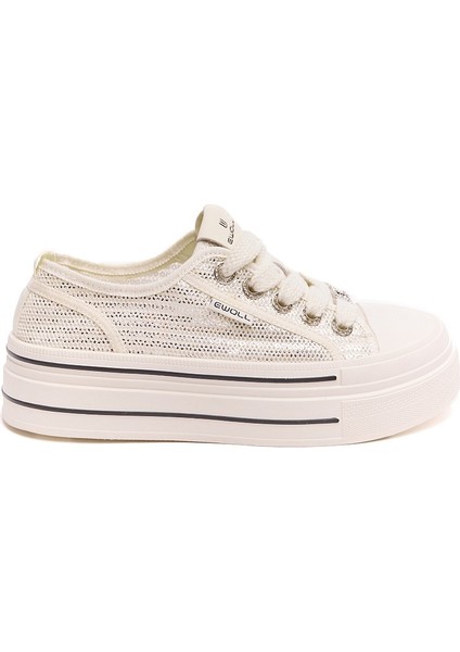Bağcıklı Fileli Günlük Kadın Sneaker