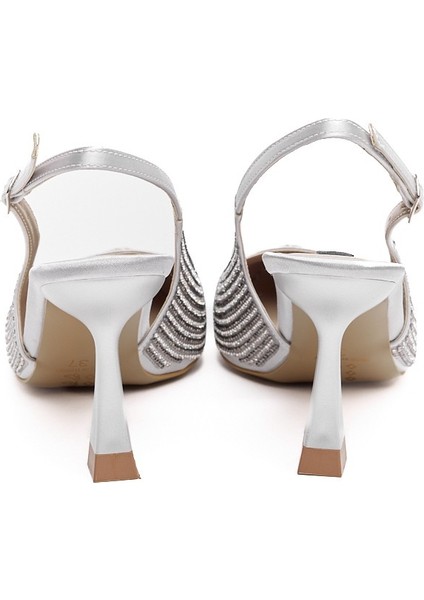 Taş Aksesuarlı Kadın Topuklu Abiye Ayakkabı fırsatları