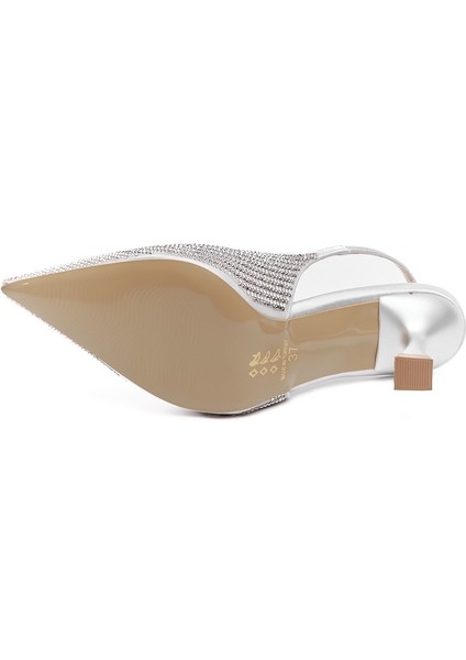 Taş Aksesuarlı Kadın Topuklu Abiye Ayakkabı indirimleri