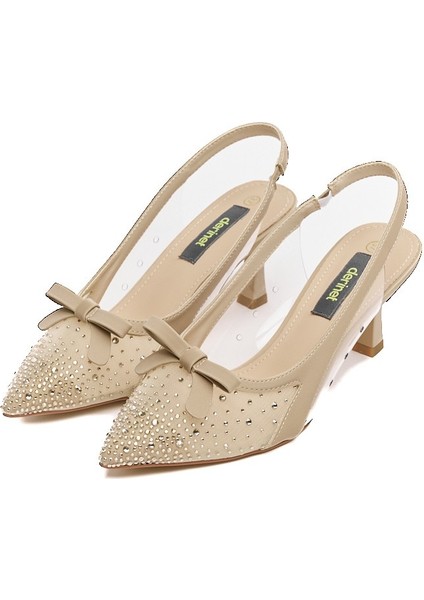 Fiyonklu Tüllü Kadın Topuklu Ayakkabı fiyatları