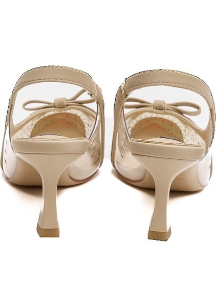 Fiyonklu Tüllü Kadın Topuklu Ayakkabı fırsatları