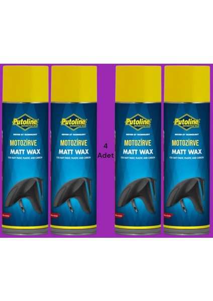 Matt Wax Mat Yüzey Parlatıcı Cila ve Koruyucu 500 ml (4 Adet)
