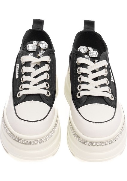 Yüksek Taban Bağcıklı Fileli Günlük Kadın Sneaker modelleri