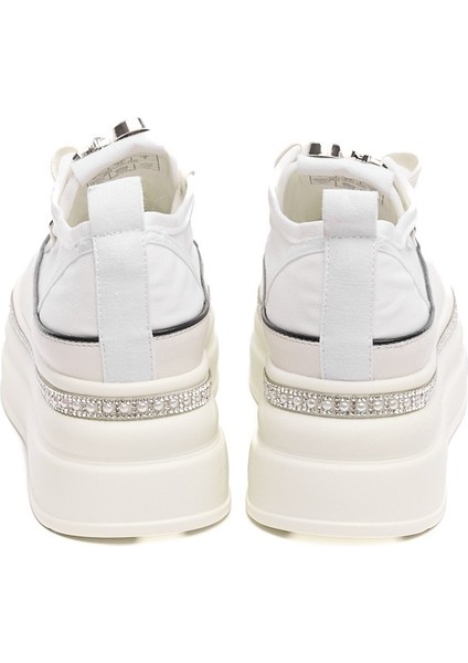 Yüksek Taban Bağcıklı Fileli Günlük Kadın Sneaker fırsatları