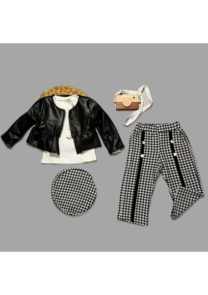 Deri Ceketli Şapkalı 4’lü Takım fırsatları