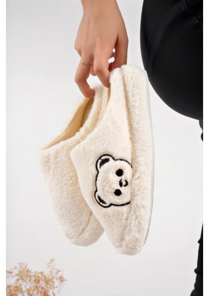 Kadın Ev Terliği Peluş Terlik Çeyiz ve Bohça Terliği Ses Yapmaz Kalın Taban fiyatları