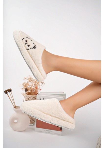 Kadın Ev Terliği Peluş Terlik Çeyiz ve Bohça Terliği Ses Yapmaz Kalın Taban fırsatları