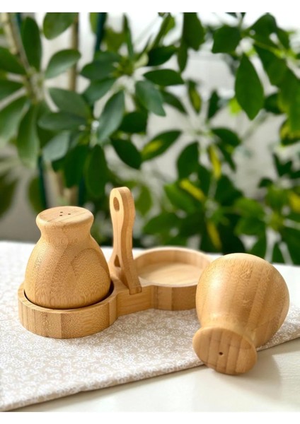Home Bambu Tutmalı Tuzluk 2li Şık Bohem Tasarım fırsatları