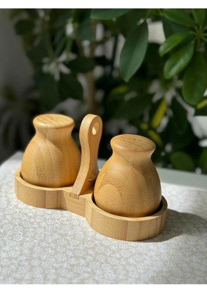 Home Bambu Tutmalı Tuzluk 2li Şık Bohem Tasarım indirimleri