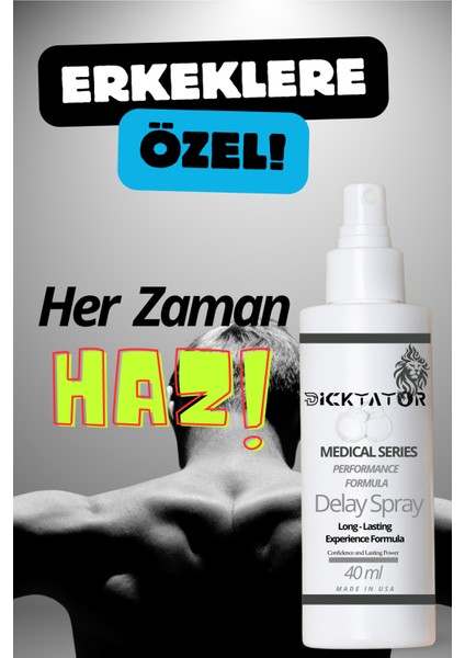 Med Series Gray Med Uzun Deneyim Spreyi – Kokusuz, Hızlı Emilim, Güçlü Formül- Ekstra uzun Süre