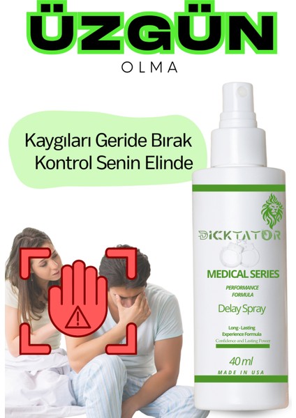 Med Series Green Med Uzun Deneyim Spreyi – Kokusuz, Hızlı Emilim, Doğal Içerik-Ekstra Hassas Ekstra Uzun Süre