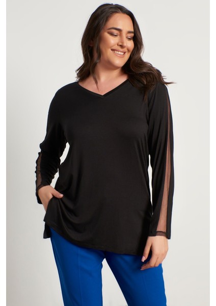 Kolları File Detaylı Bluz fiyatları