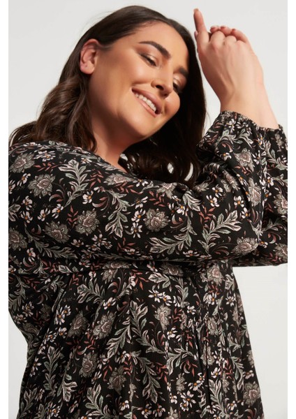 V Yaka Önü Büzgülü Bluz modelleri