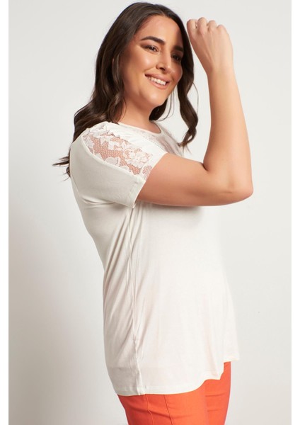 Dantel ve Pul Detaylı Bluz fiyatları