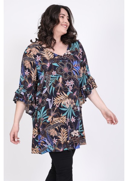 Kolları Fırfırlı 3/4 Kol Bluz fiyatları