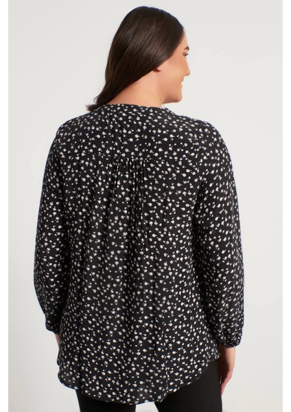 V Yaka Önü Büzgülü Bluz indirimleri