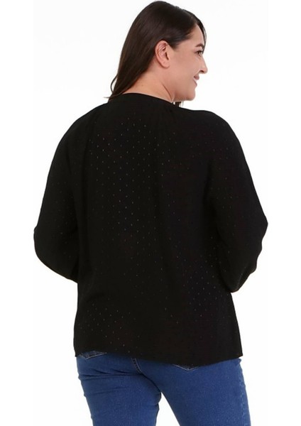 V Yaka Önü Bağcıklı Bluz indirimleri