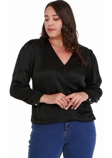 Vatkalı Pile Detay Anvelop Bluz