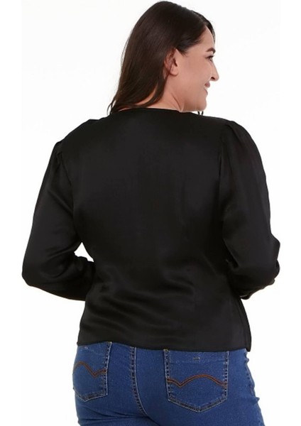 Vatkalı Pile Detay Anvelop Bluz indirimleri