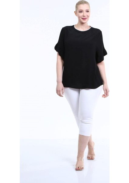 Yakası Ribana Detay Bluz fırsatları