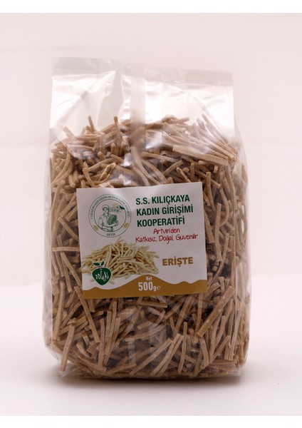 S.S Kılıçkaya Tam Buğday Unlu Erişte (Elde Açma ve Kesme) 500 gr