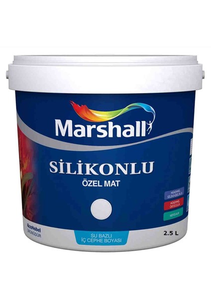 Silikonlu Özel Mat Iç Cephe Boyası 2.5 Lt (3kg)