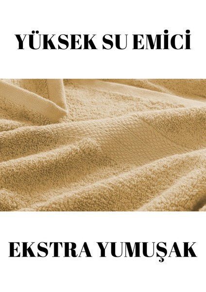 Ikili Banyo Duş Havlu Seti Pamuk Çizgi Desenli 70 x 140 cm