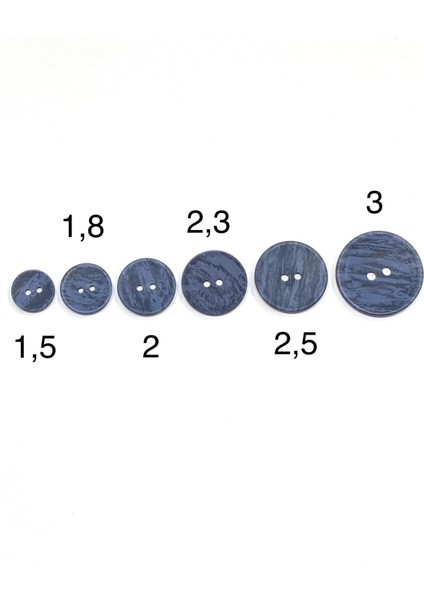 Ahşap Görünümlü Plastik Düğme / Lacivert / 02732 / fiyatları