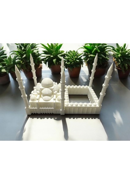 Sultanahmet Camii Şeklinde Tealight Mum Aydınlatmalı Islami Dekoratif Obje