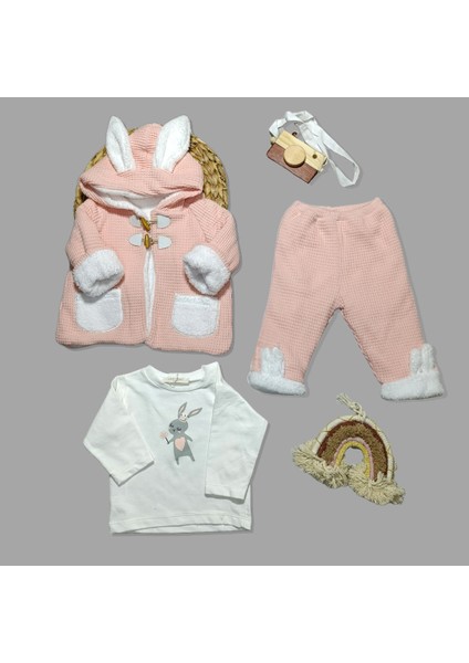 Iç Astarlı Kalın Ceketli Üçlü Takım