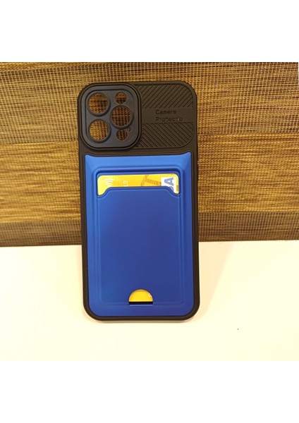 Apple iPhone 12 Pro Max Kamera Korumalı Kartlıklı Kılıf(Çıkarılabilir Kamera Koruma)