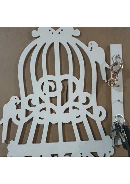 Kafes Tipi Dekoratif Anahtarlık