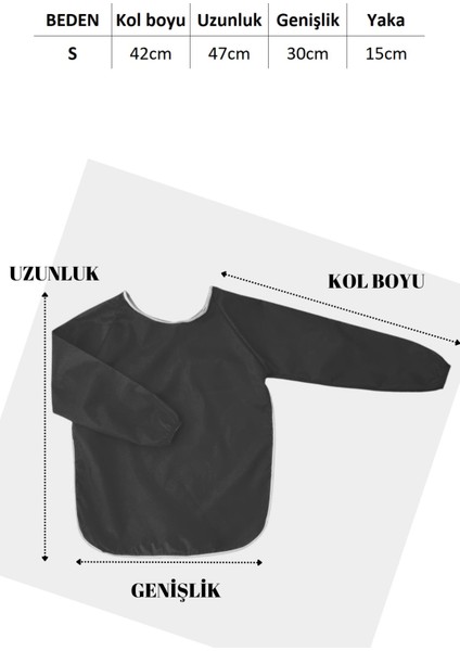 Yeşil Sıvı Geçirmez Boyama Önlüğü S Beden 3-4 Yaş fiyatları