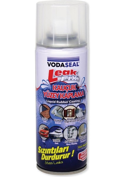 Leakfix Kauçuk Kaplama Sızdırmazlık Spreyi 200 Ml. - Şeffaf