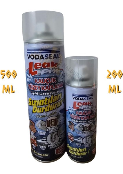 Leakfix Kauçuk Kaplama Sızdırmazlık Spreyi 200 Ml. - Şeffaf modelleri