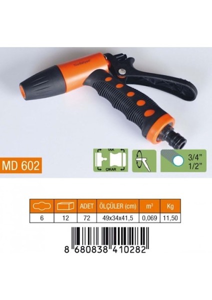 Su Tabanca Takım MD-602 1 Adet Tabanca