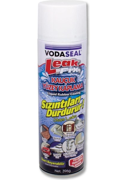 Leakfix Kauçuk Kaplama Sızdırmazlık Spreyi 500 Ml. - Beyaz