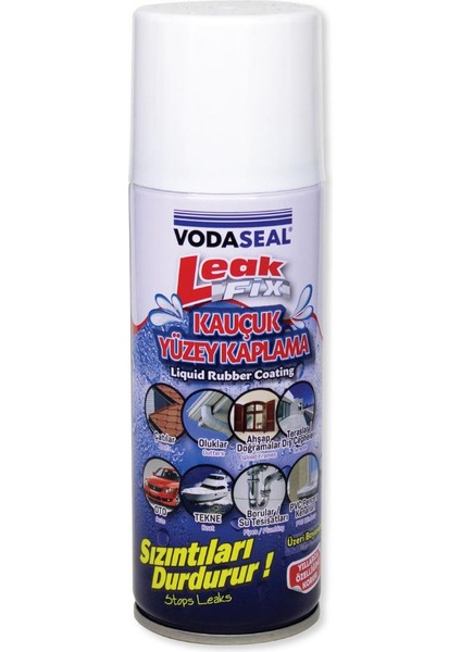 Leakfix Kauçuk Kaplama Sızdırmazlık Spreyi 200 Ml. - Beyaz