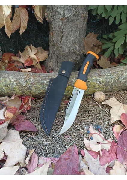 29CM Büyük Boy Avcı Ayyıldız Model Silikon Kabze Taktikal Turuncu Komando Kamp Bıçağı fırsatları