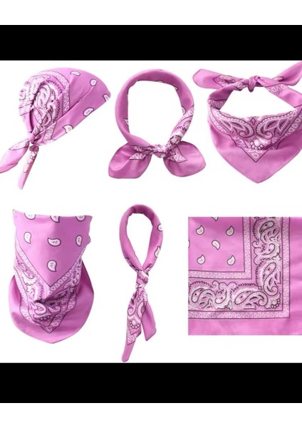 %100 Pamuklu Ekstra Yumuşak Etnik Desenli Bandana modelleri