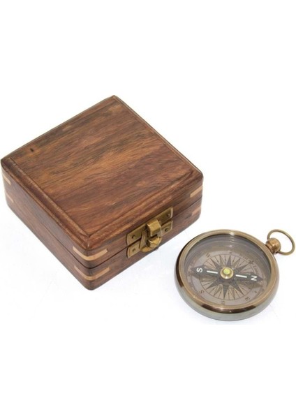 Ahşap Kutulu Pirinç Pusula fiyatları