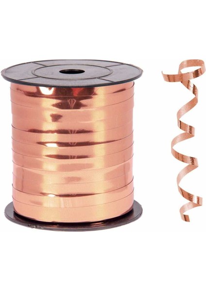 Bakır Renk Metalik Rafya 8 mm x 200 mt