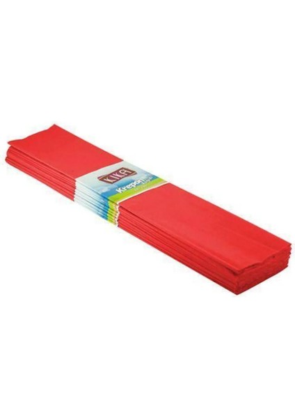 Kırmızı Krapon Kağıdı 50 x 200 cm 10'lu Paket
