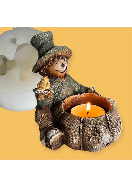 Cadılar Bayramı Dekoratif Mumluk Silikon Kalıbı fiyatları