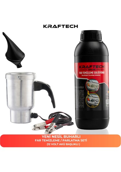 Far Temizleme Far Parlatma Seti 12 Volt