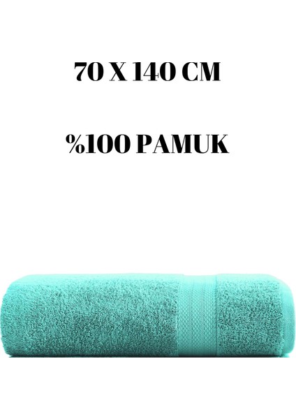 Banyo Havlusu Duş Vücut Havlusu Yumuşak Su Emici %100 Pamuk Çizgi Desenli 70 x 140 cm