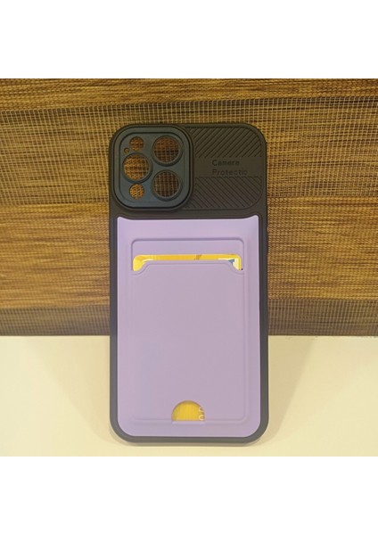 Apple iPhone 12 Pro Max Kamera Korumalı Kartlıklı Kılıf(Çıkarılabilir Kamera Koruma)